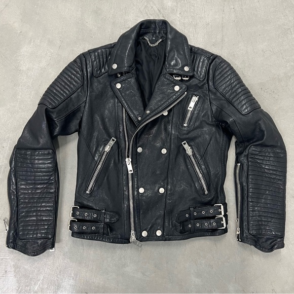 ♥️ 100% Genuine Leather Biker Jacket (M)